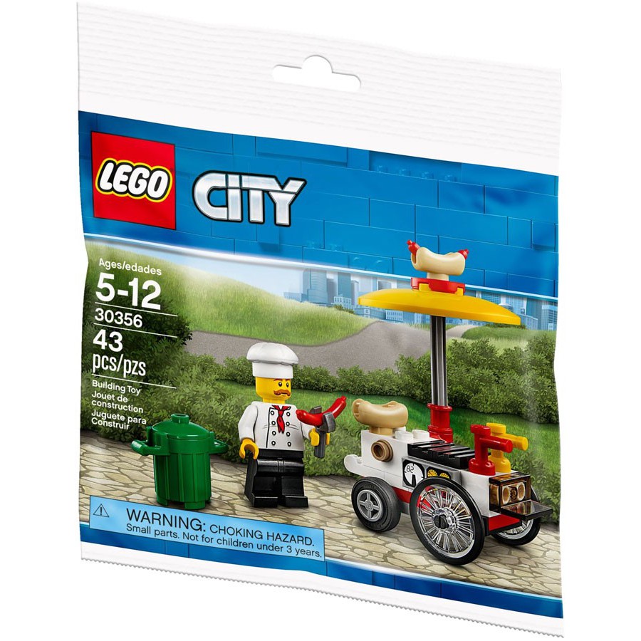 **LEGO** 正版樂高30356 City系列 熱狗攤車 Polybag 全新未拆 現貨