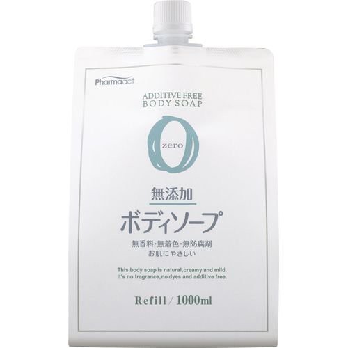 日本品牌 熊野油脂 KUMANO PharmaACT 無添加沐浴乳 1000ml 補充包 好康購購購