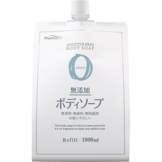 日本 熊野油脂 PharmaACT 無添加沐浴乳 補充包 1000ml 灰熊SONG