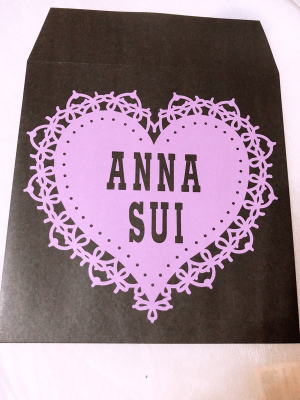 日本代購anna Sui 日本製造花櫻桃蝴蝶綿刺繡紫色粉紅方巾手帕禮品紙袋 蝦皮購物