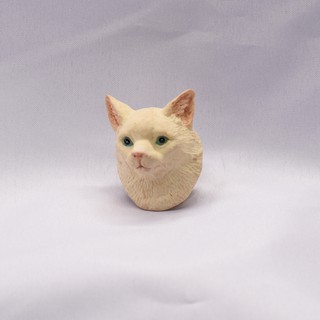 【AJ】動物 賓士貓 白色毛 藍眼睛 poly磁鐵 樹脂冰箱貼 // 立體 模擬 冰箱裝飾 居家裝飾 創意家居擺飾