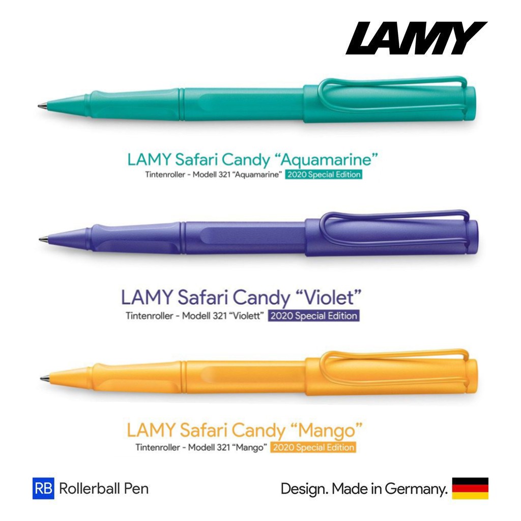正品 Lamy Safari Candy 2020(海藍寶石芒果紫)Lamy Safari Candy 圓珠筆特別版 2