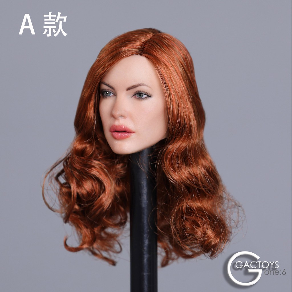 GACTOYS GC031A 1/6 女頭雕 Angelina Jolie Curls