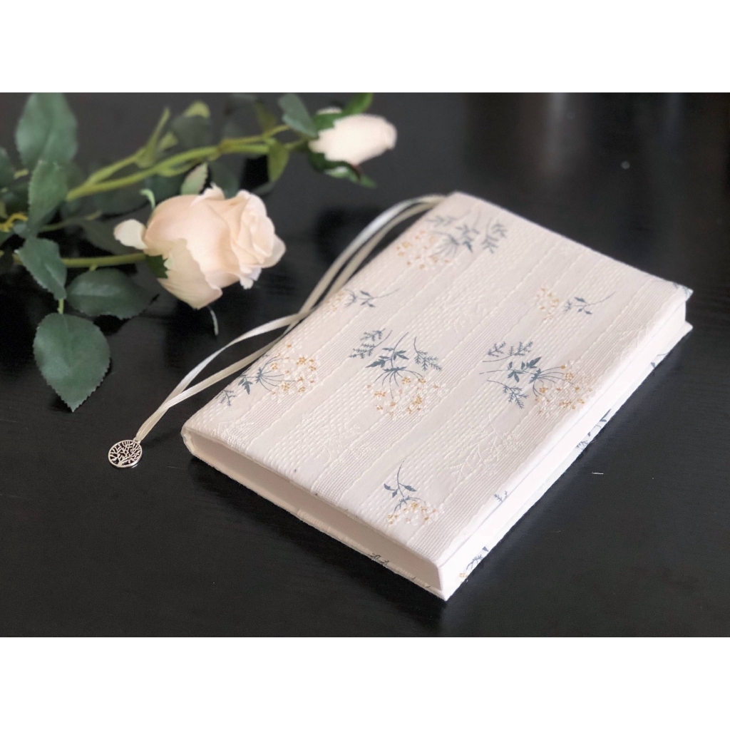 白楠花 手工布藝書衣a5手賬本書皮a6保護套hobo皮定制布書套 蝦皮購物