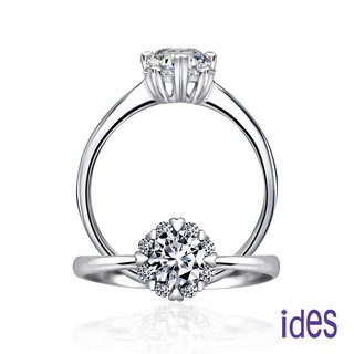 ides愛蒂思鑽石 精選50分E/VS2設計款八心八箭完美車工鑽石戒指