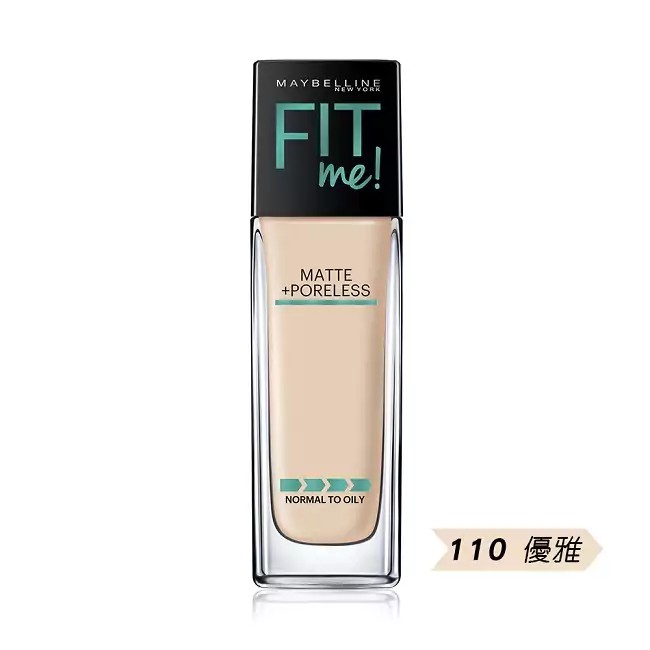 MAYBELLINE 媚比琳 FIT ME反孔特霧粉底液110優雅 30ml