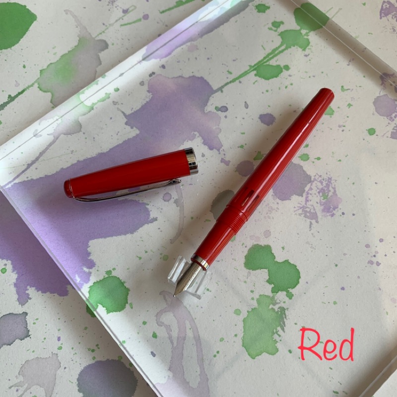 美國 NOODLER'S 鯰魚鋼筆Red (紅) STANDARD FLEX  標準桿  ST 彈性尖鋼筆
