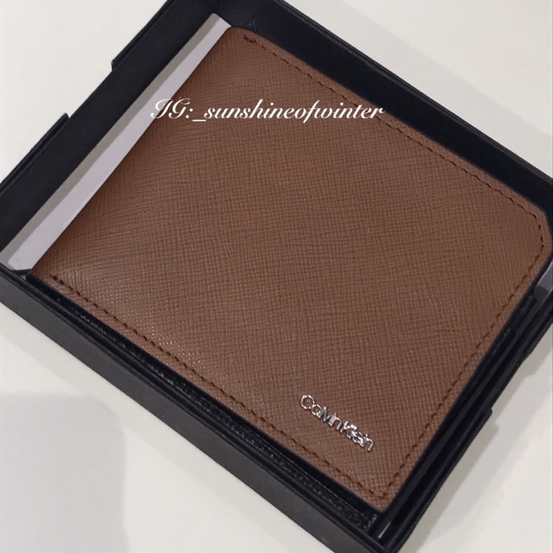 Calvin Klein Men's Trifold Coin Wallet 男生 零錢袋款 短夾