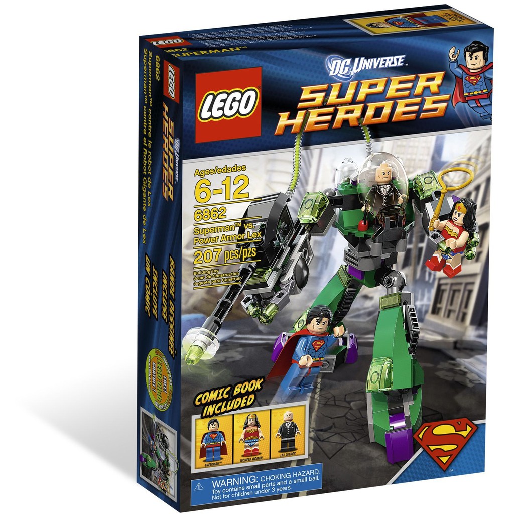 [正版] 樂高 LEGO 6862 超級英雄系列 超人 雷克斯 Superman vs. Power Armor Lex