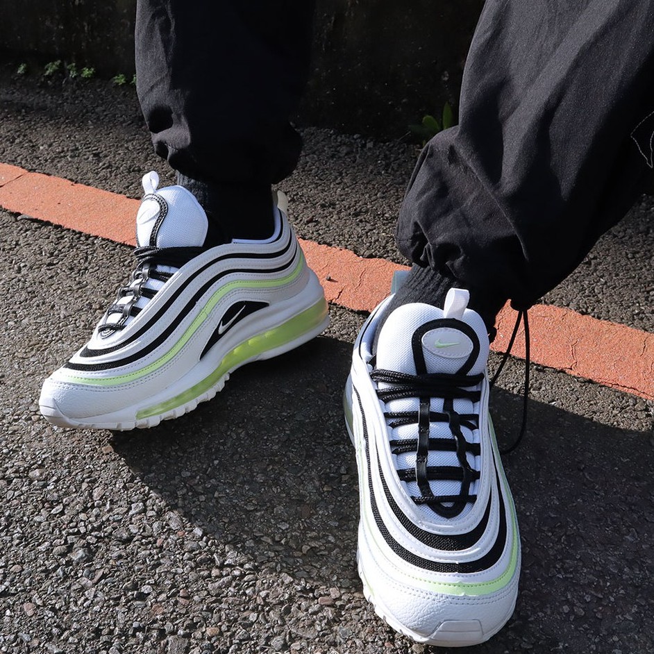 nike air max 97 green and white