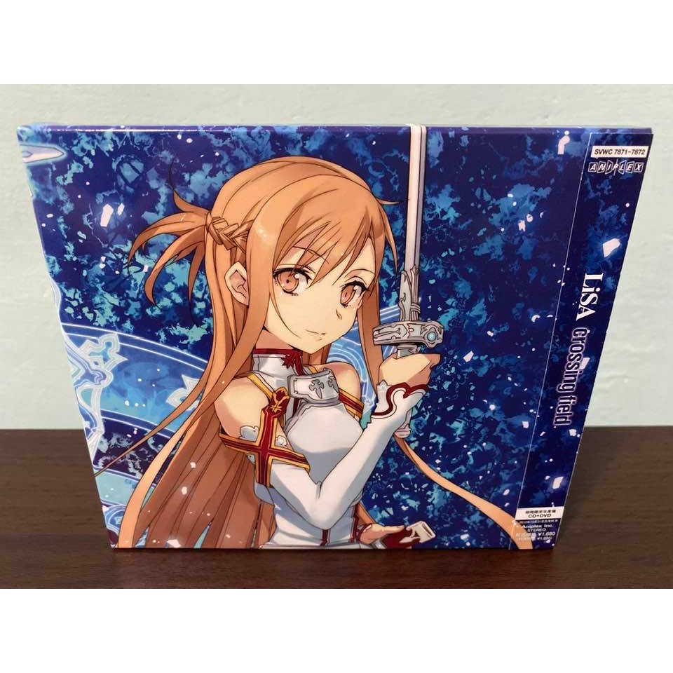 刀劍神域sao 日版期間限定盤cd Dvd 盒套 歌詞海報lisa Crossing Field Op 亞絲娜 蝦皮購物
