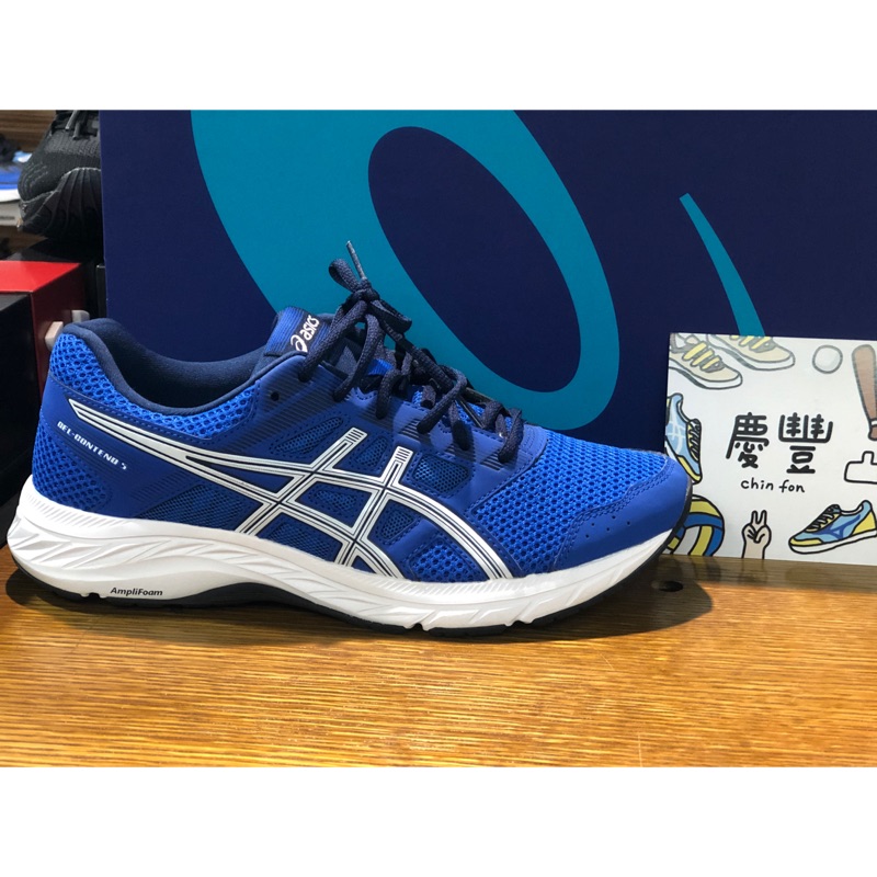 大罐體育👟 ASICS 亞瑟士 GEL-CONTEND 5 男運動鞋 1011A256-400 藍色 基本款