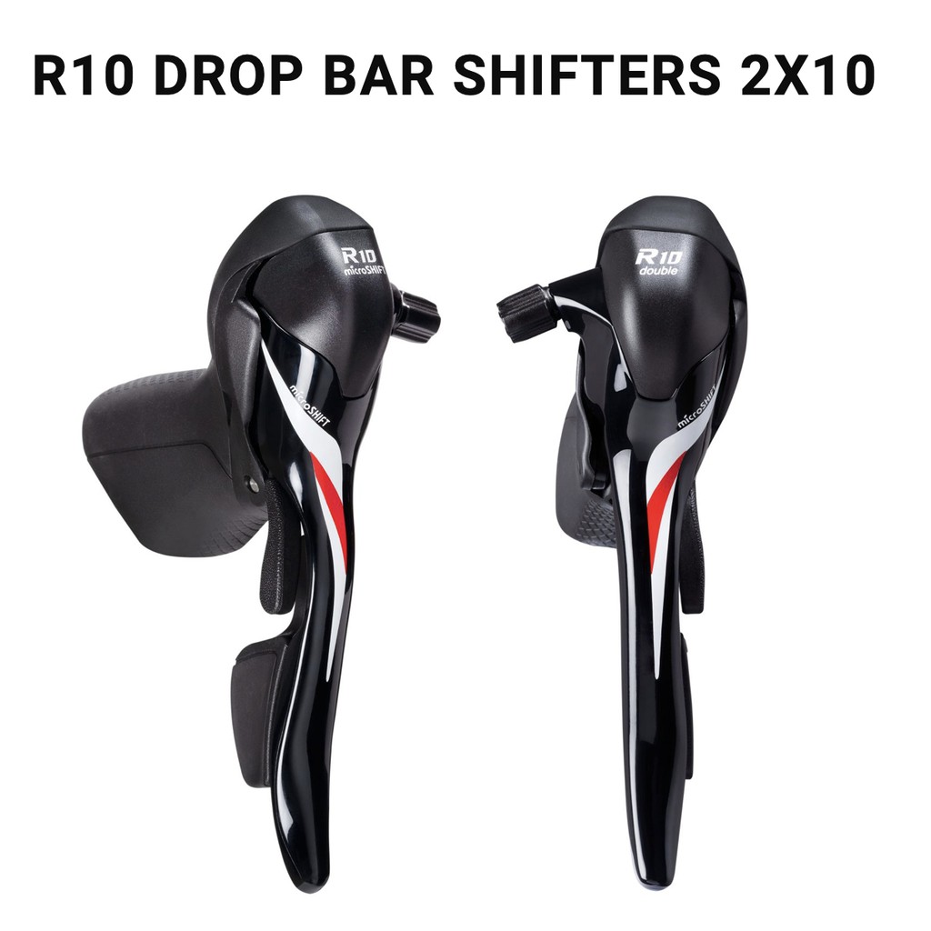 -樂雅工坊-微轉Microshift 公路車變速把手2x10速 R402