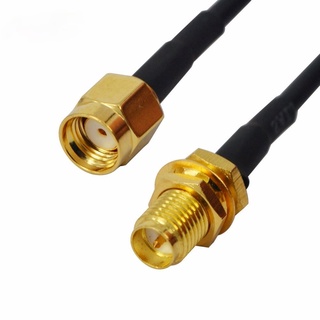 Rp-sma 延長線公對母饋線,用於同軸 Wi-Fi WiFi WLAN 網絡卡路由器天線 3M 6M 9M