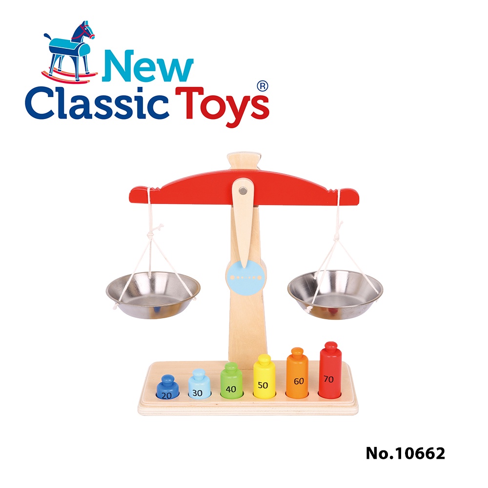 荷蘭 New Classic Toys 寶寶認知學習磅秤木製玩具 10662 /寶寶認知學習玩具/木製玩具/訓練邏輯思考