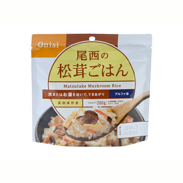Onisi 尾西即食飯/乾燥飯-松茸飯 (100克)