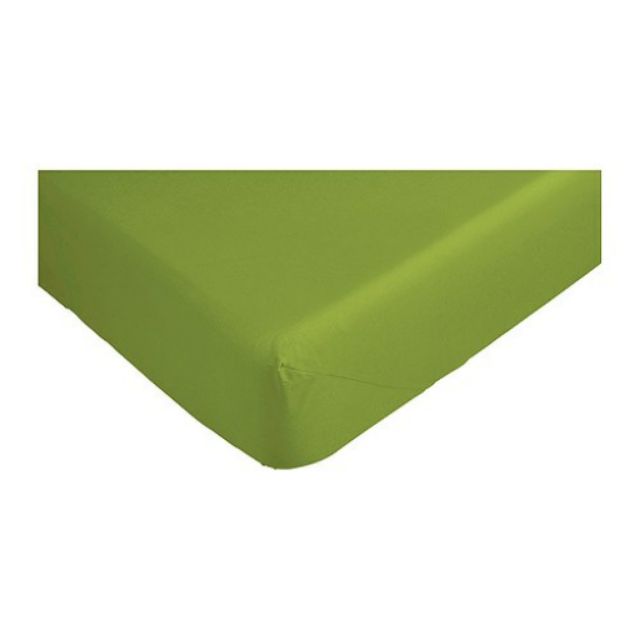 Ikea 單人 加大 床單 床包 140*200 草綠色 純棉 144織