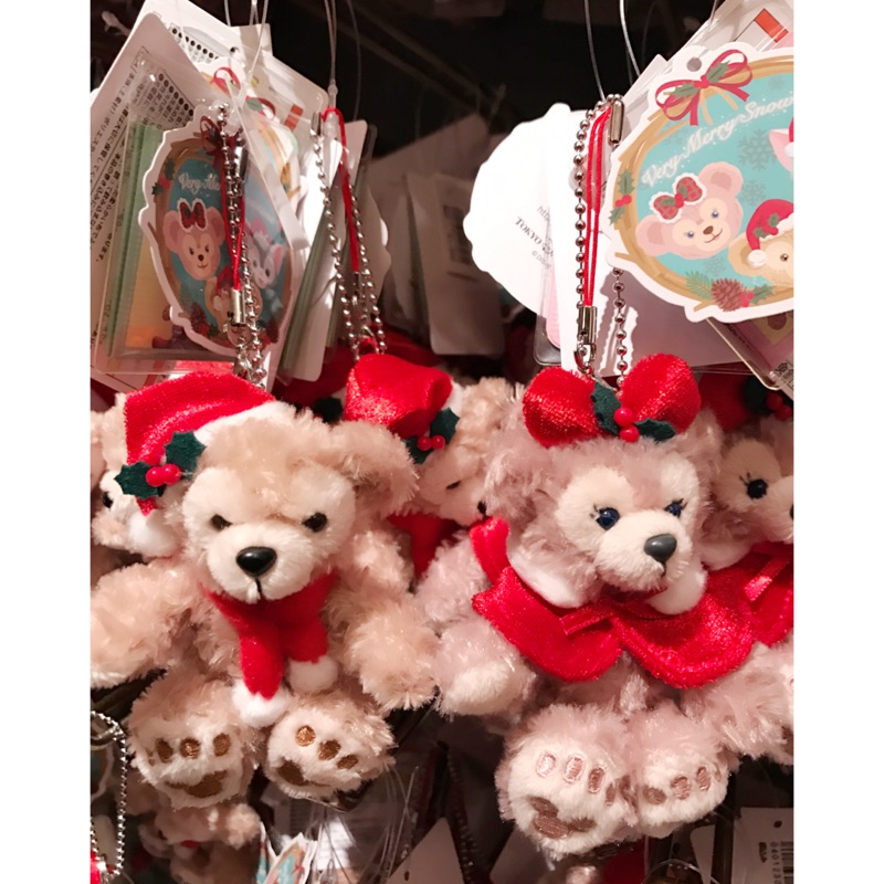 東京迪士尼海洋 絕版 聖誕節 duffy 達菲 達菲熊 shelliemay 雪莉玫 雪麗梅 吊飾 掛飾 手機吊飾 娃娃