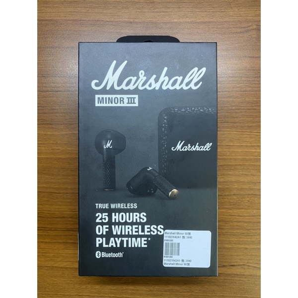 二手 Marshall Minor III 藍牙耳機 9.5成新 還在保固內