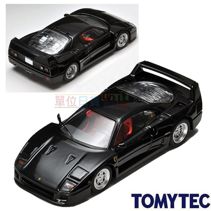『 單位日貨 』日本正版 TOMICA TOMYTEC 法拉利 Ferrari F40 1/64 合金車 黑色