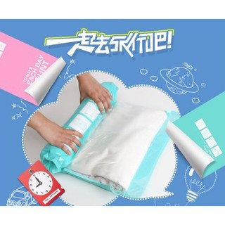 旅行手捲壓縮袋 收納博士真空壓縮袋手捲式壓縮收納袋