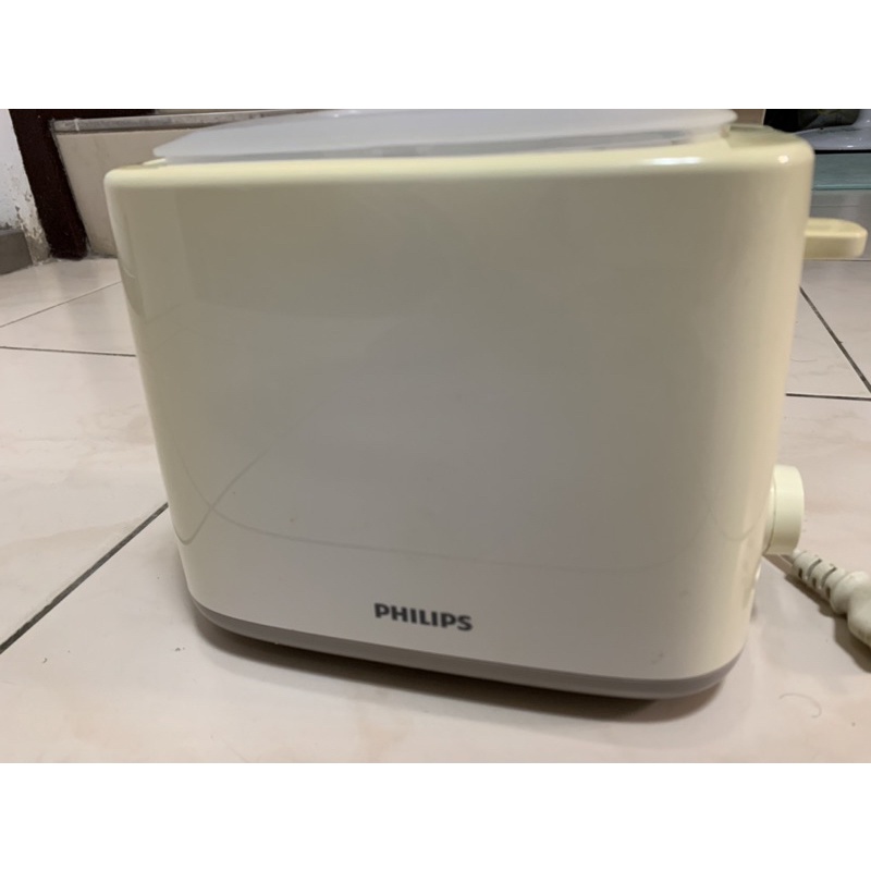PHILIPS白色烤吐司機/麵包機（HD2595)