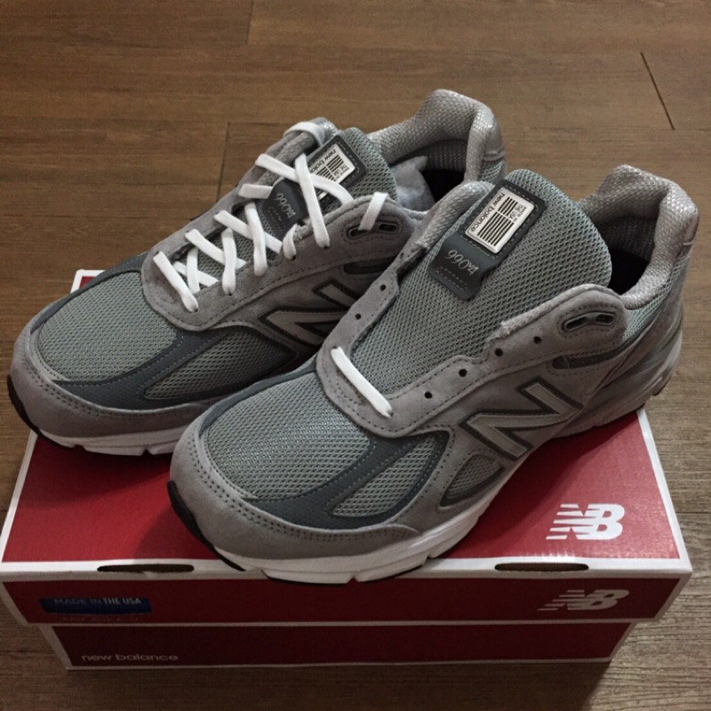 @SIX@超限定NEW BALANCE M990GL4 灰 麂皮 網面 總統慢跑鞋 黃金尺寸：9號！《台灣公司貨》