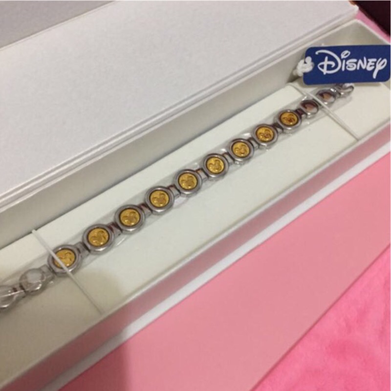 全新正版Disney迪士尼授權80週年慶鈦鍺限量紀念款手鍊
