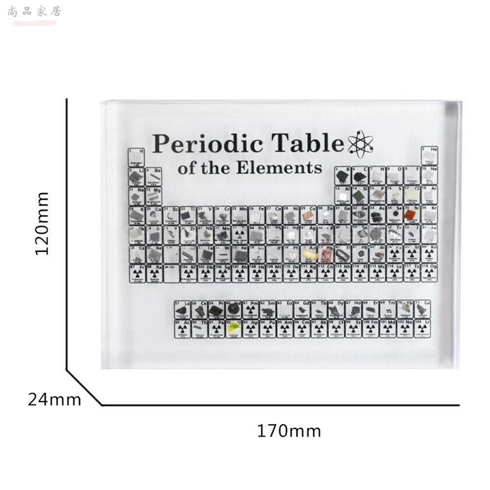 尚品新款元素週期表玻璃化學元素週期表教學工具桌面裝飾 蝦皮購物