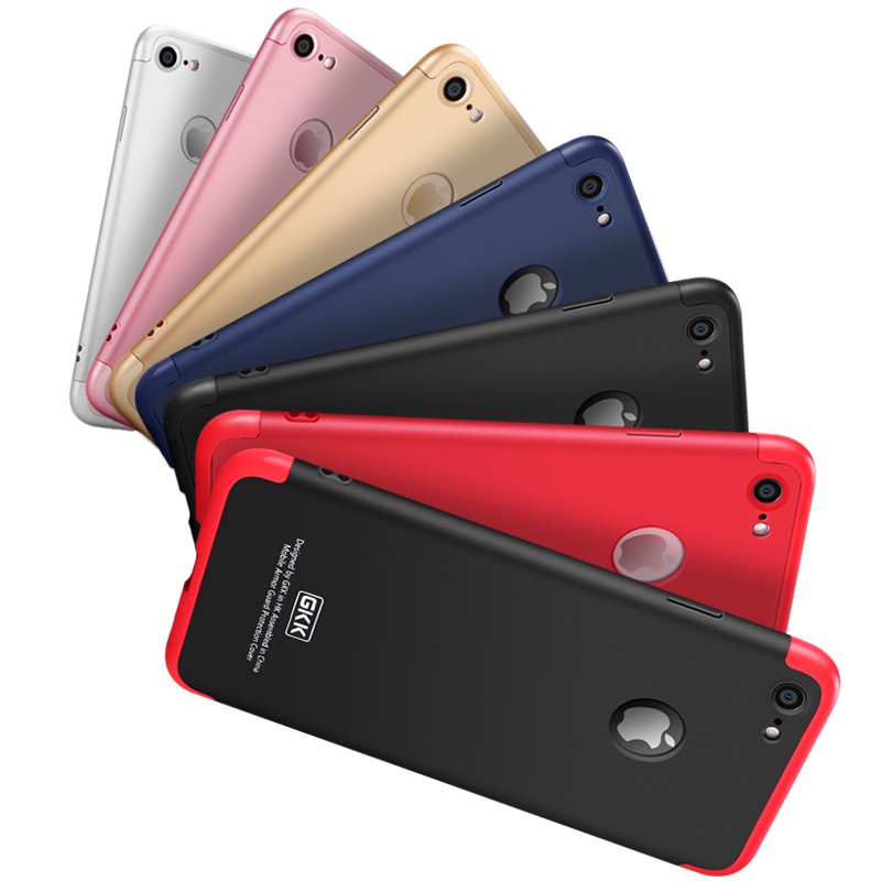 GMO 4免運 贈玻貼iPhone 7 8 SE 4.7吋 360度 3段全包殼 完美包覆 手機殼 保護殼手機套保護套