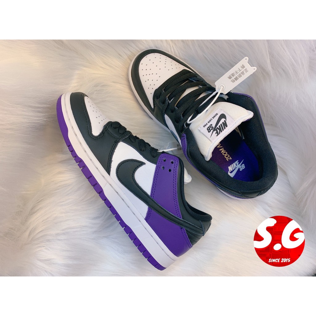 S.G Nike SB Dunk Low Pro Court Purple BQ6817-500 黑紫 黑頭 男女鞋