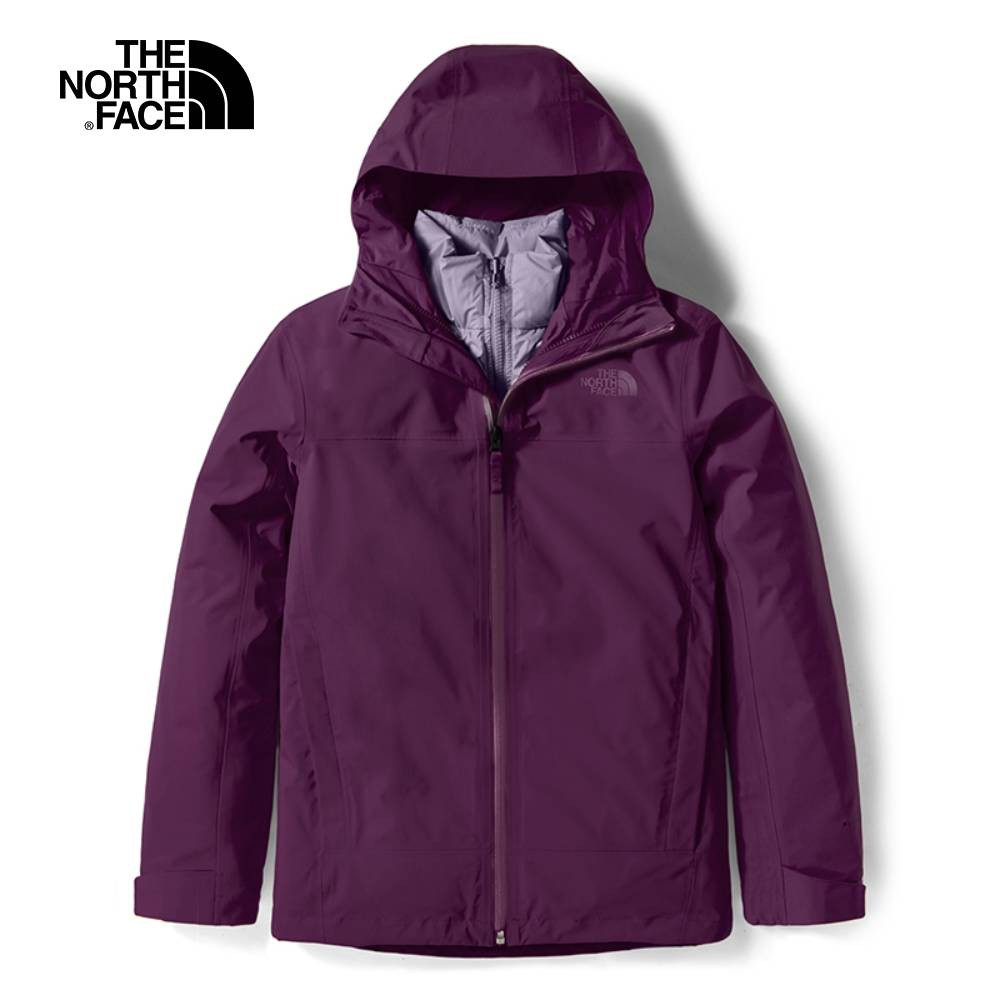 The North Face MOUNTAIN LIGHT 女 三合一保暖外套 紫 NF0A4NAH11B