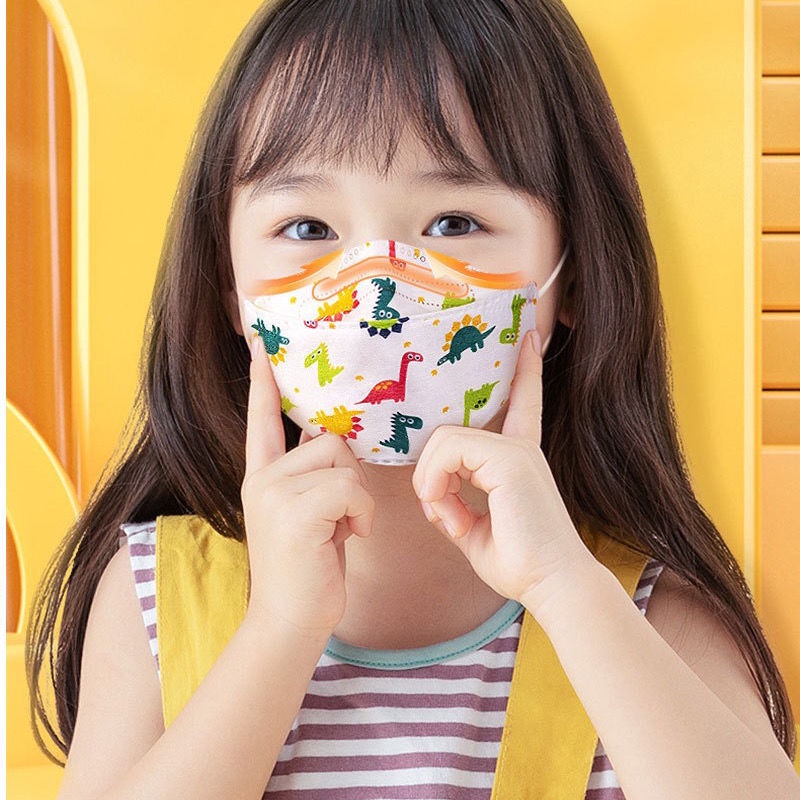 韓版新款兒童口罩4D立體KF94防疫四層一次性冬季保暖防護防塵男女學生專用