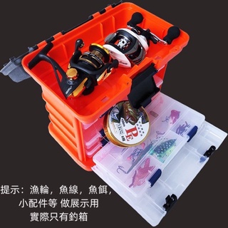 （臺灣現貨）多功能釣魚工具箱 手提工具箱 路亞收納箱 釣魚配件收納箱 釣魚箱 收納盒 路亞盒 路亞箱 路亞盒 釣魚箱