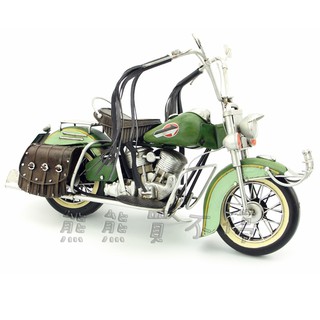 [在臺現貨/超推!!] 鐵製 手工 復古 鐵皮製 哈雷摩托車 1962年 美式嬉皮風 1/8 重機模型