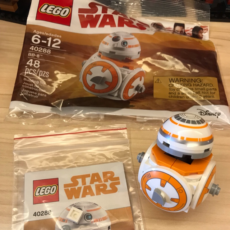 樂高 LEGO 40288 2手組完放回袋中 BB-8