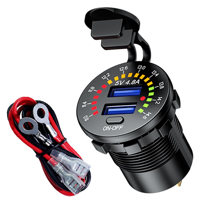 汽車改裝usb接口車載充電器pd蘋果快充12v 24v車充qc3 0手機快充 蝦皮購物