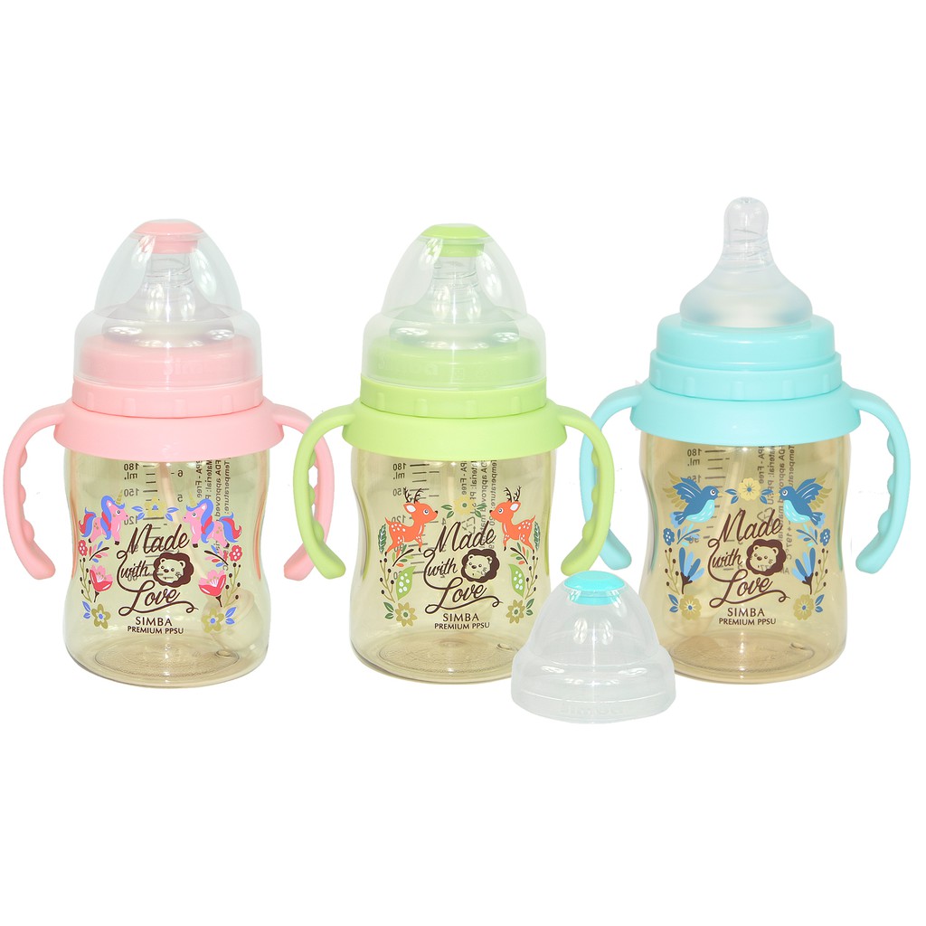 Simba 小獅王辛巴桃樂絲PPSU自動把手寬口葫蘆小奶瓶200ML S.6187-1-4 娃娃購 婦嬰用品專賣店