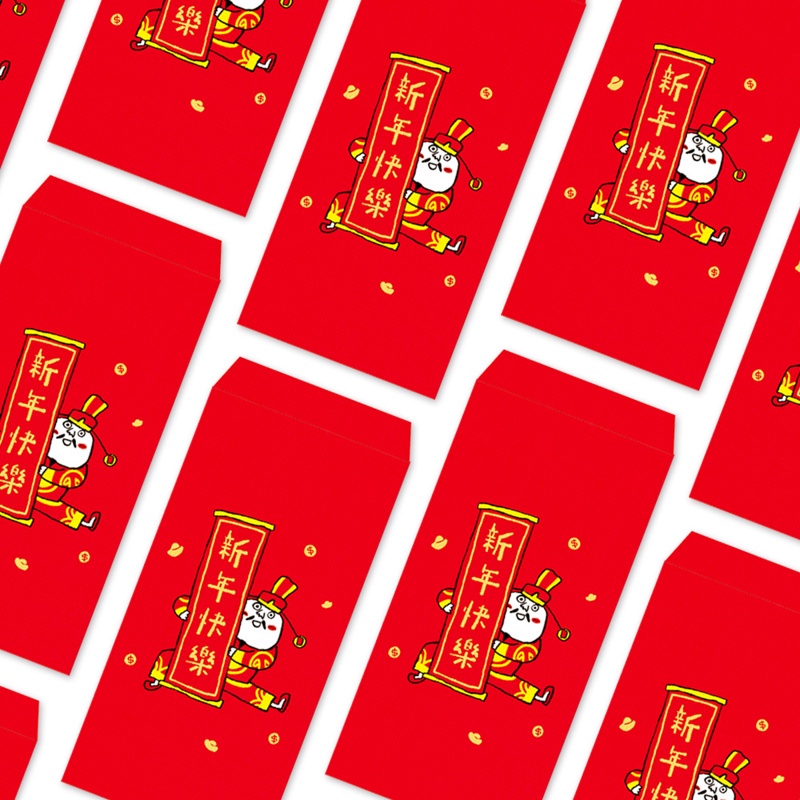 新年紅包袋：新年快樂(4入)[88折]11100895942 TAAZE讀冊生活網路書店