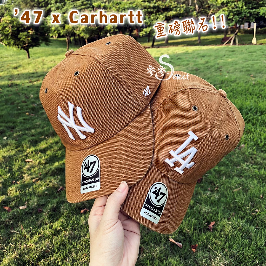 現貨】 Carhartt x 47 Brand 老帽棒球帽聯名款卡其洋基道奇NY帽LA帽| 蝦皮購物