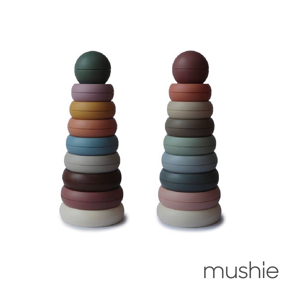 【Mushie】美國 疊疊圈玩具組-共2色