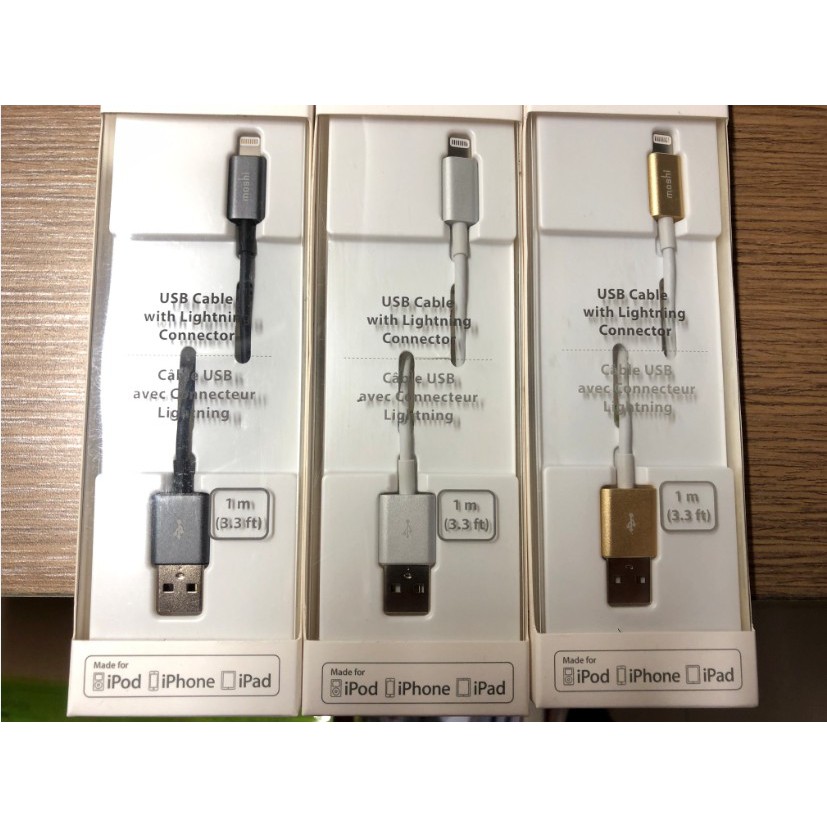 Moshi Lightning Iphone USB 1m 傳輸線