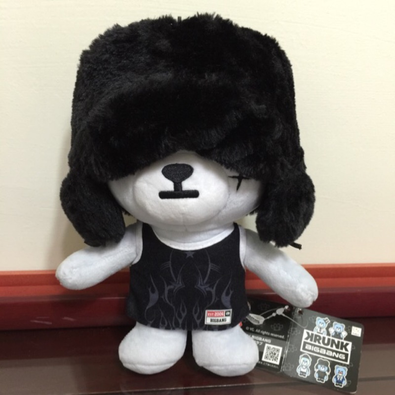 Bigbang官方正版日本限定KRUNK-運動服GD暴力熊。20*17*13cm