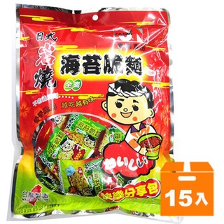 嘉南食品 日式岩燒海苔脆麵(素食) 220g (15入)/箱【康鄰超市】