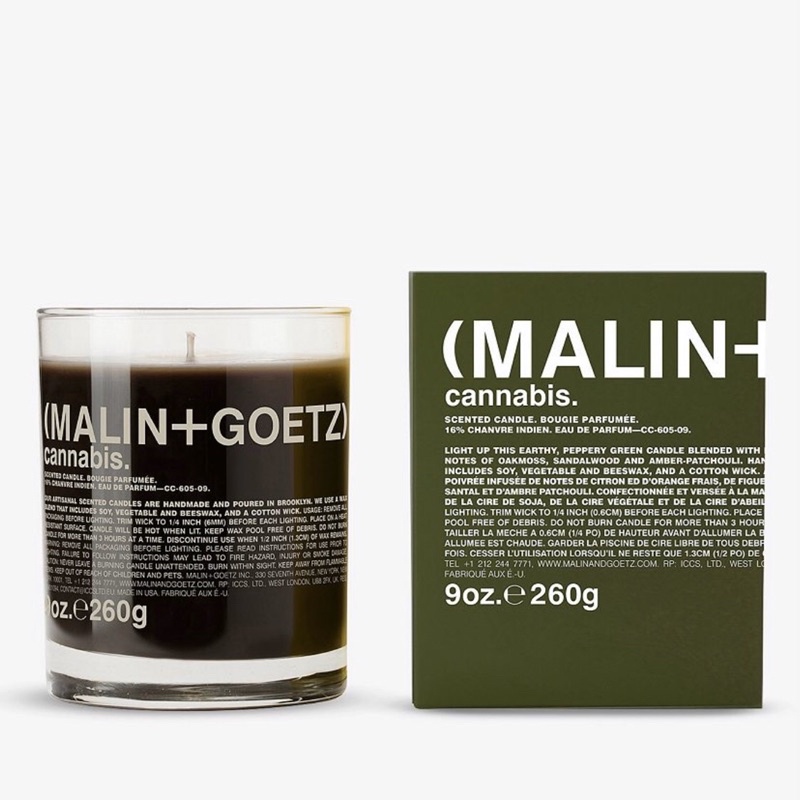 ［現貨］MALIN+GOETZ 大麻草香氛蠟燭 260g代購