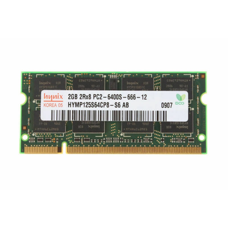 海力士 2GB 2RX8 DDR2 800MHz PC2-6400S 666-12 SO-DIMM 筆記本電腦內存 20