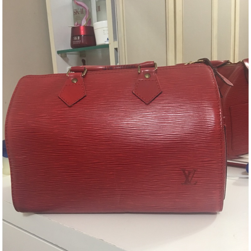 LV speedy 30 紅色水波紋