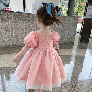 女童洋裝公主裙女寶寶禮服蓬蓬裙兒童可愛泡泡袖