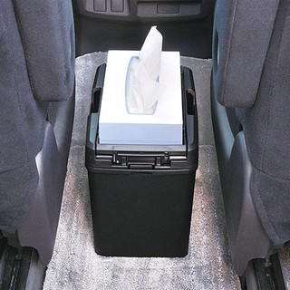 愛淨小舖-【w733】日本精品 seiwa 多功能垃圾桶 大容量掀蓋式 面紙垃圾桶 車內垃圾桶 小垃圾桶