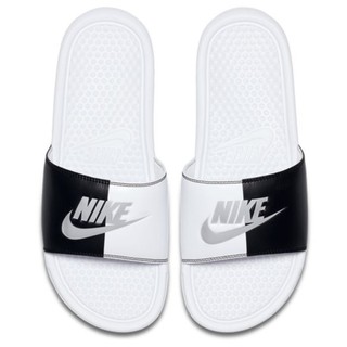 【Footwear Corner 鞋角 】Nike Benassi JDI Slide 白底陰陽拼接拖鞋